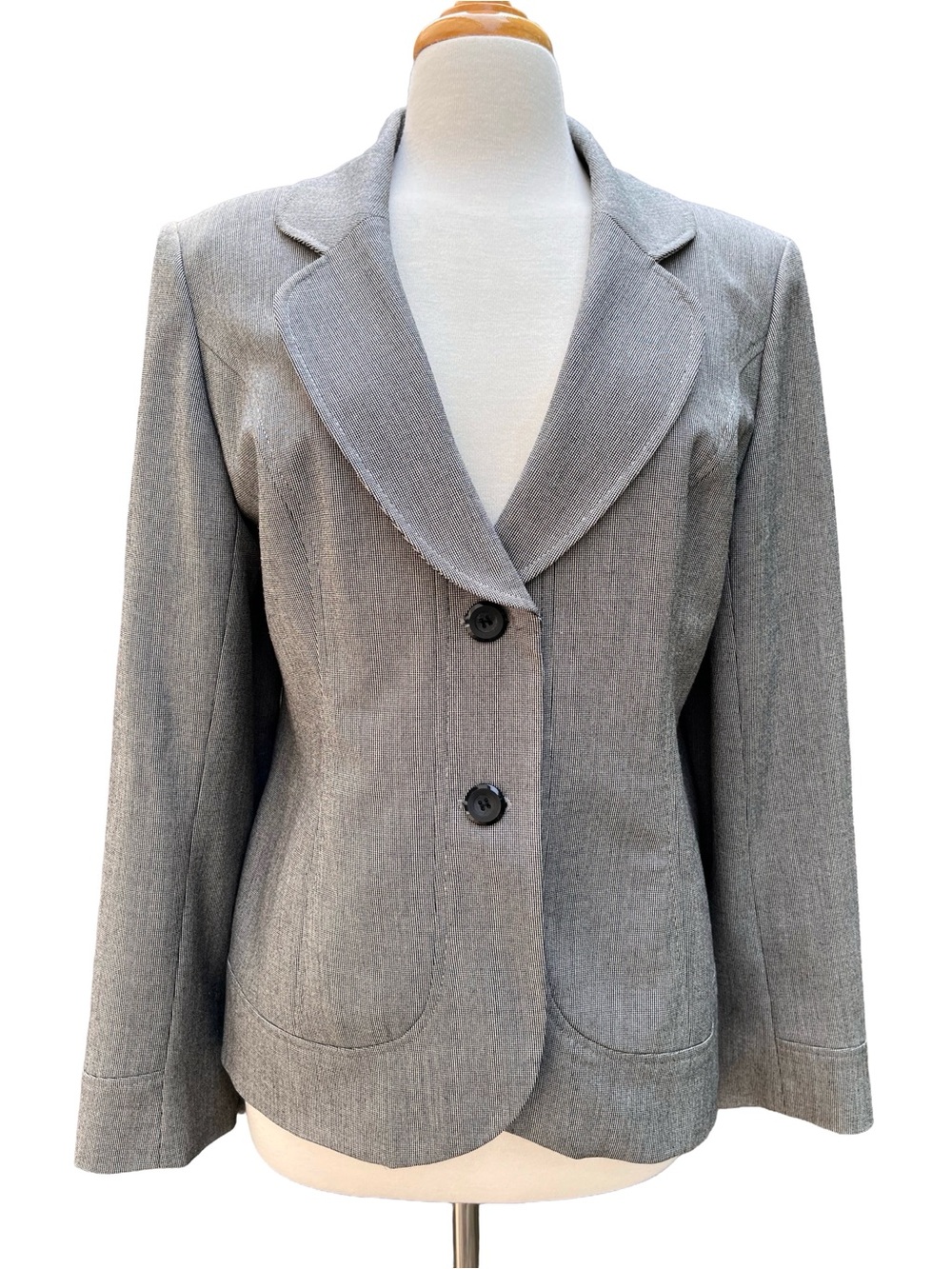 Laura Grey Micro Check Tailored Blazer